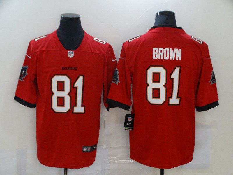 Men Tampa Bay Buccaneers #81 Brown Red Nike Vapor Untouchable Limited 2020 NFL Nike Jerseys->oakland raiders->NFL Jersey